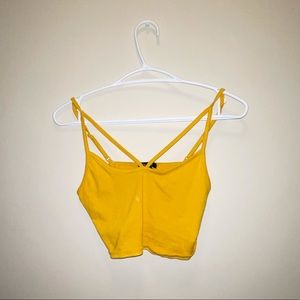 Yellow crop tank
